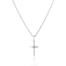 Lumoava Daisy cross pendant with chain