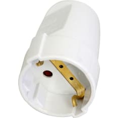 Opal grounded white extension socket