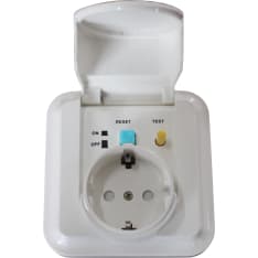 Opal IP44 16A/30MA vikavirtapistorasia