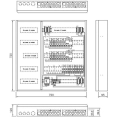 Ensto 3300346 2XVVSK 18X10A 12X16 group center