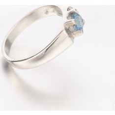 KT H6003 aqua hopeinen kastesormus