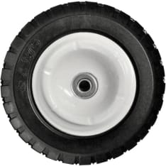 Greentek Wheel, 8" x 1.75", Universal model, Metal rim for 1/2" axle, With bearings
