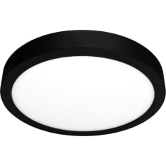 Harju Klik 12W dimmable recessed/surface black led panel light
