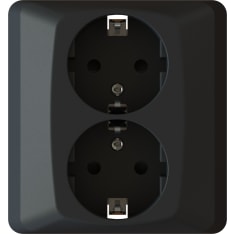 Harju Hiili IP20 2-os maadoitettu uppopistorasia