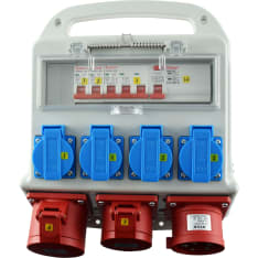 Construction site distribution box 32A+16A+4 Schuko