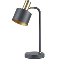 Harju black/brushed brass table lamp