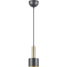 Harju 200mm black/brushed brass pendant lamp