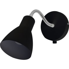 Harju Oiva E14 black wall lamp