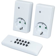 Pistorasia kauko-ohjattava 2-os IP20 16A/3600W