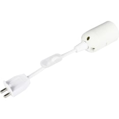 Renovation light E27 with lighting plug, 20 cm