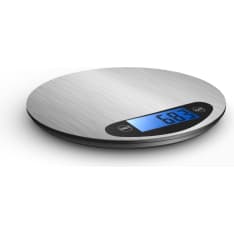 Livia KV1560SS RST round kitchen scale
