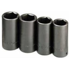 Finbullet 1/2" 4-piece deep power socket set
