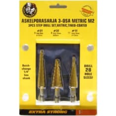 Finbullet Metric 3-osainen askelporasarja