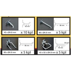 Finbullet 25pc tool wall hole plate spike