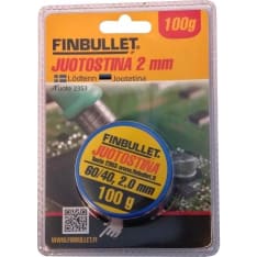 Finbullet lyijytön 2mm 100g juotostina