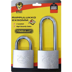 Finbullet 2x50 mm riippulukkosarja