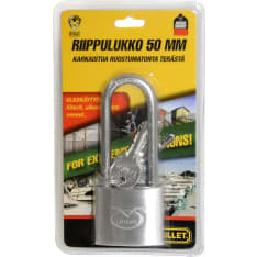 Finbullet  L-50mm ruostumaton riippulukko