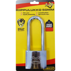 Finbullet 50 mm pitkäsanka teräslukko