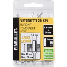 Finbullet vetonite aluminium 4.8 x 30mm