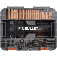 Finbullet Wood splicer set 83-piece 6-8-10mm
