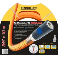 Finbullet 3/8" 10 m paineilmaletku turvaliittimillä