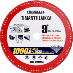 Finbullet 230 mm metalli timanttilaikka