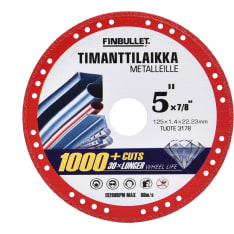 Finbullet 125 mm metalli timanttilaikka