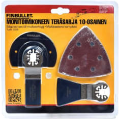 Finbullet 10-osainen monitoimikoneen teräsarja