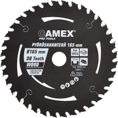 Camex Pro 165x20x1.6mm 36T 9200rpm pyörösahanterä
