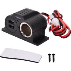 Axxel 12/24V 2XUSB 3,4A pinta-asennukseen latausportti