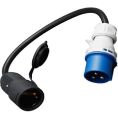 Axxel 0,5m IP44 16A caravan adapteri