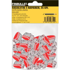 Finbullet 2-napainen 25kpl rasialiitin