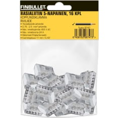 Finbullet 5-napainen 16kpl rasialiitin