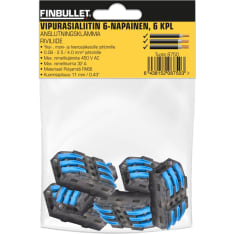 Finbullet 6PIN suora 6kpl vipurasialiitin