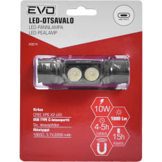 Kempten 10W 1000lm ladattava otsavalaisin