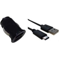 Enjoy 2.4A (12/24V) autolaturi kahdella USB-portilla