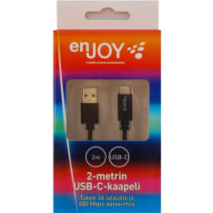 Enjoy 2 m USB-C lataava datakaapeli