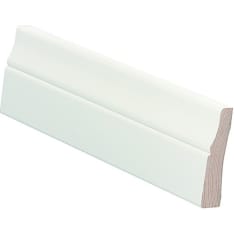 E.T. Listat 16x70x3000 mm mänty koriste valkoinen peitelista