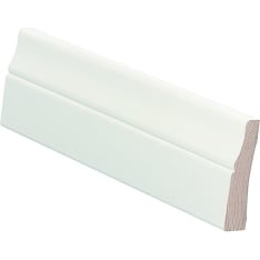 E.T. Listat 16x70x2400 mm mänty valkoinen koriste peitelista