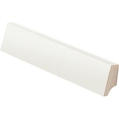 E.T. Listat 21x44x3000 mm mänty valkoinen sormijatkettu johtoura jalkalista