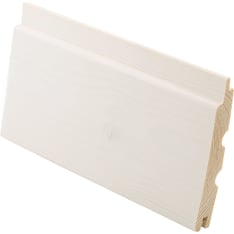 E.T. Listat 14x120x2370 STP 6kpl/pkt talouslaatu TK-kuusi valkolakattu sisustuspaneeli