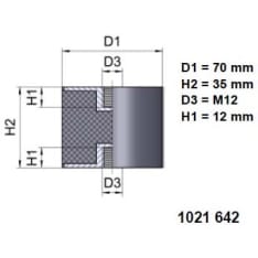 KK 1021642 cylindrical insulator
