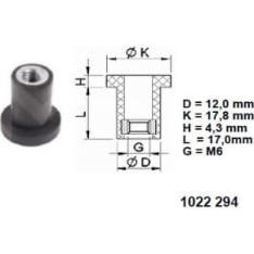KK 1022294IP flexible t-flex fastener