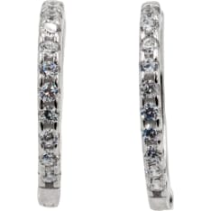 Silver Bar 1364 creol 18mm korvakorut