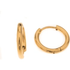 Silver Bar Steel tube 10 mm goldpl earrings