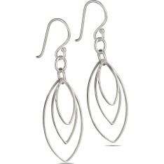 Silver Bar 02524 Viuhka hopeakorvakorut