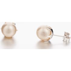 Silver Bar Helmi Krappana 7 mm hopeakorvakorut