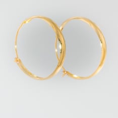 Silver Bar 2-11 PJ gold hoop earrings