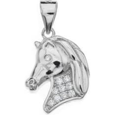 Silver Bar 8389 Horse head silver pendant