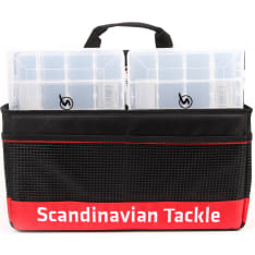 Scandinavian Tackle Jättikokoinen tarvikelaukku + 4x vieherasia